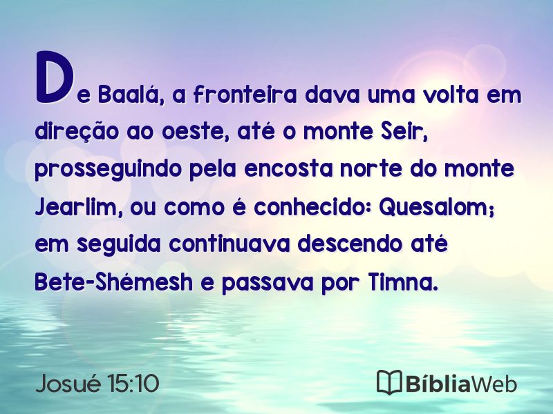 Josué 15:10 em imagem para compartilhar