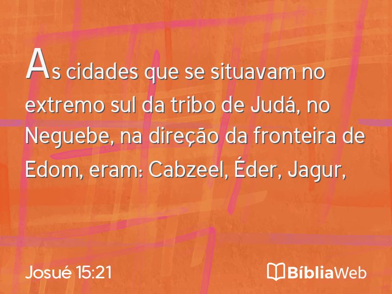 Josué 15:21 em imagem para compartilhar
