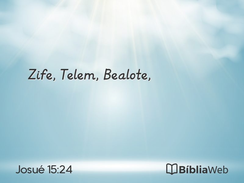 Josué 15:24 em imagem para compartilhar