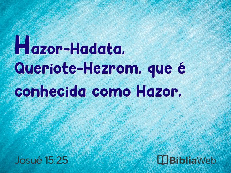 Josué 15:25 em imagem para compartilhar