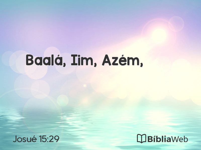 Josué 15:29 em imagem para compartilhar