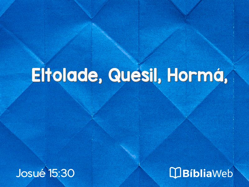 Josué 15:30 em imagem para compartilhar