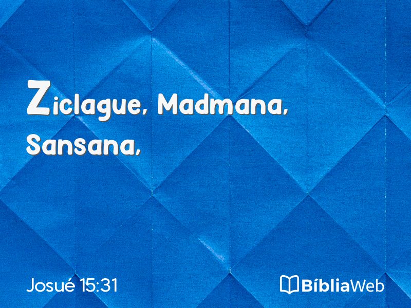 Josué 15:31 em imagem para compartilhar