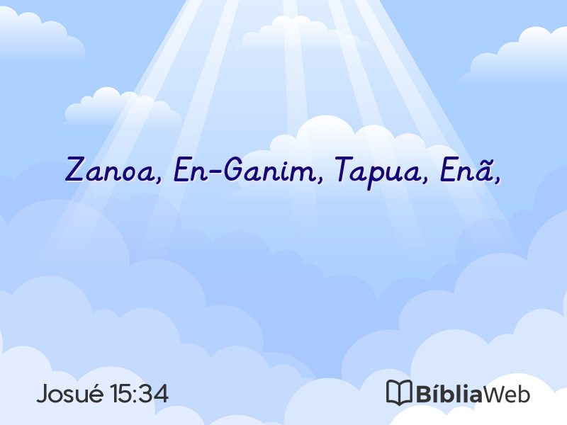 Josué 15:34 em imagem para compartilhar