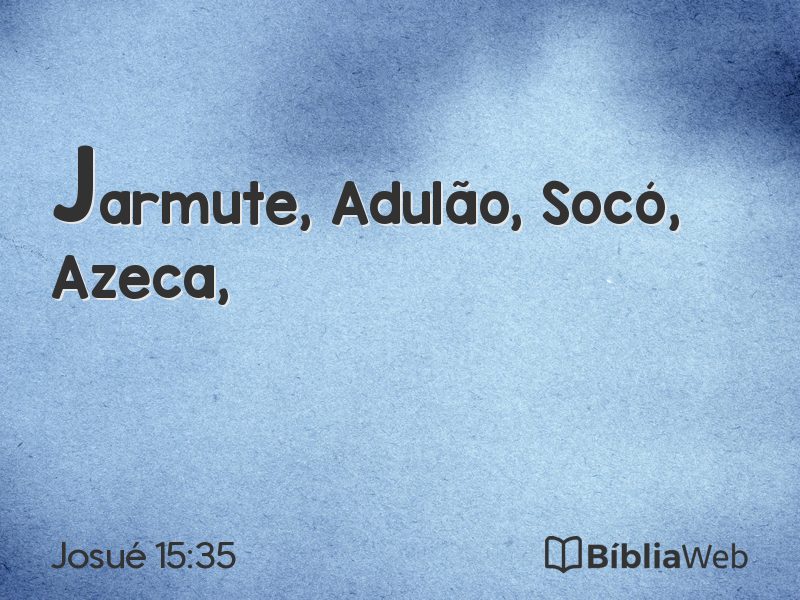 Josué 15:35 em imagem para compartilhar