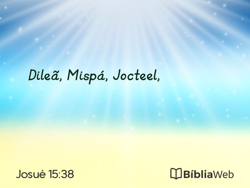 Josué 15:38 em imagem para compartilhar