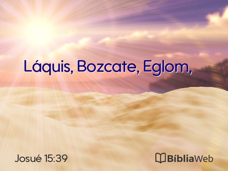 Josué 15:39 em imagem para compartilhar