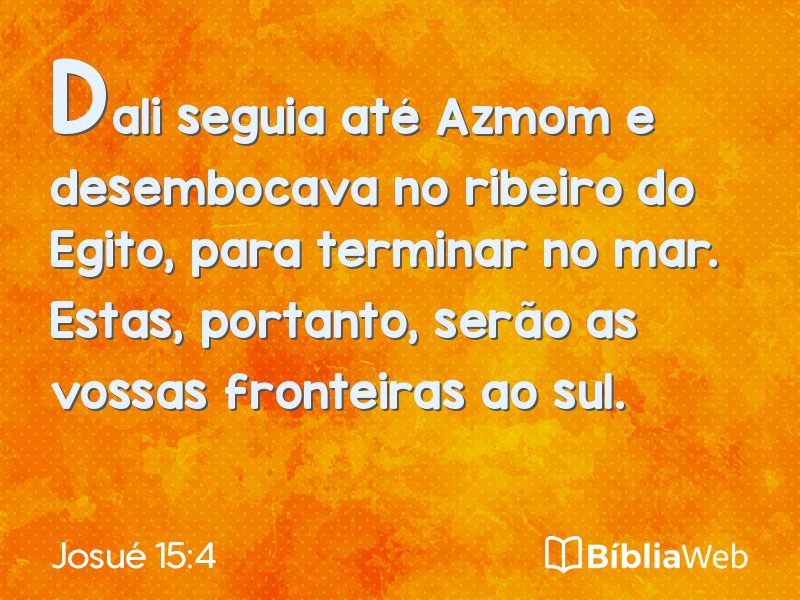 Josué 15:4 em imagem para compartilhar