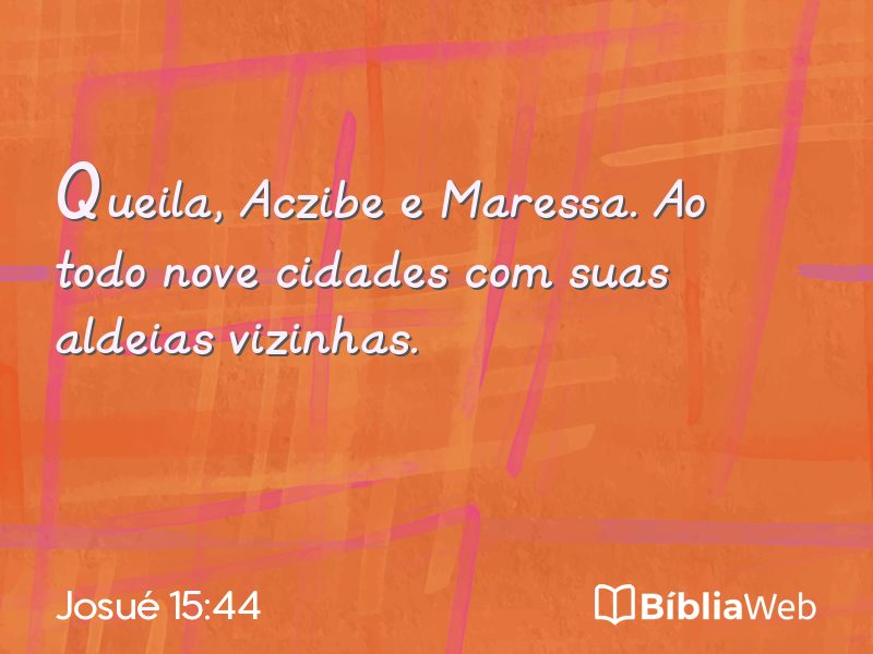 Josué 15:44 em imagem para compartilhar