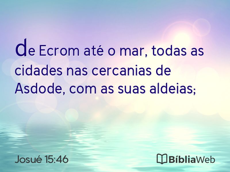 Josué 15:46 em imagem para compartilhar