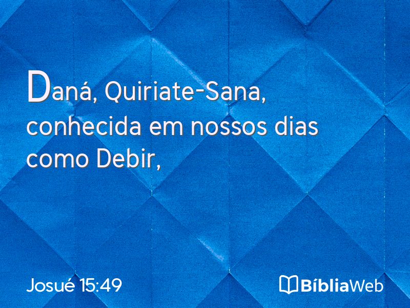 Josué 15:49 em imagem para compartilhar