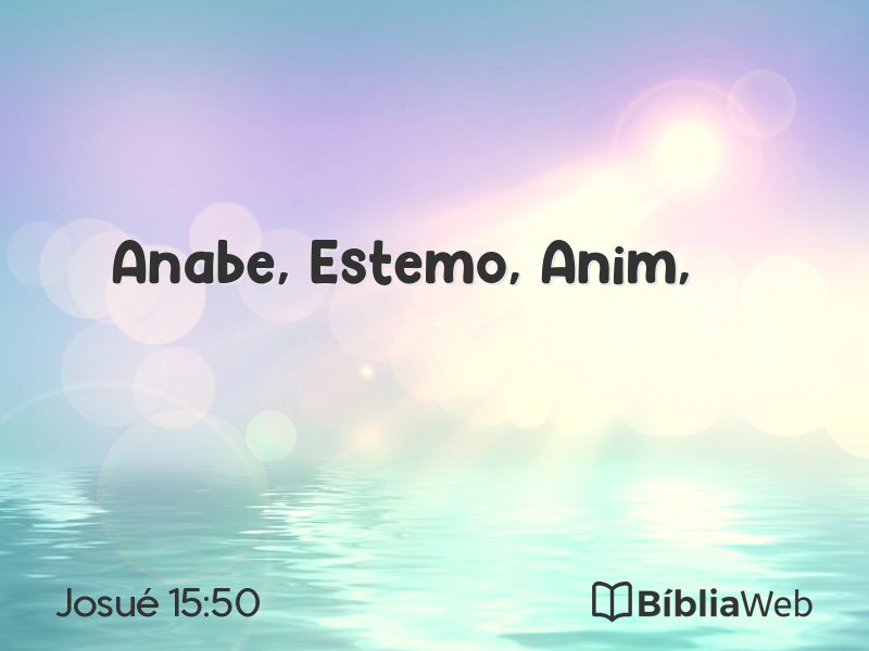 Josué 15:50 em imagem para compartilhar