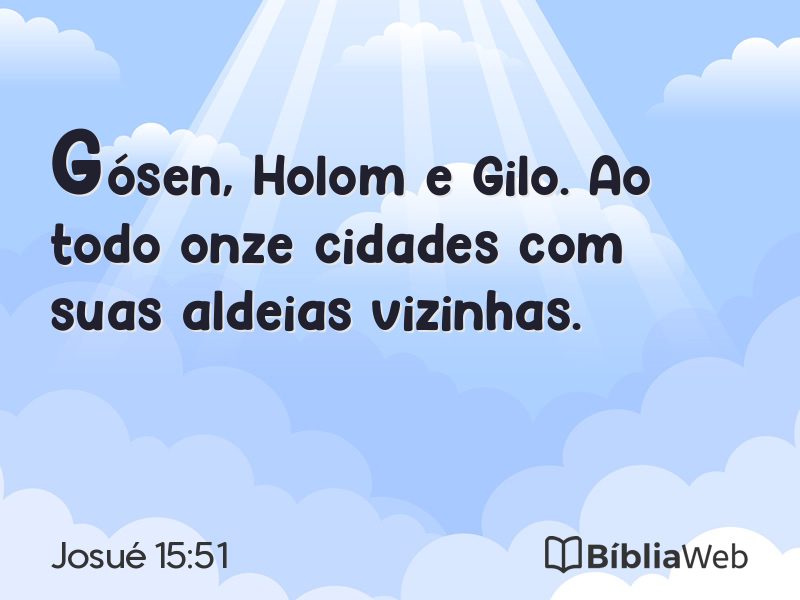 Josué 15:51 em imagem para compartilhar