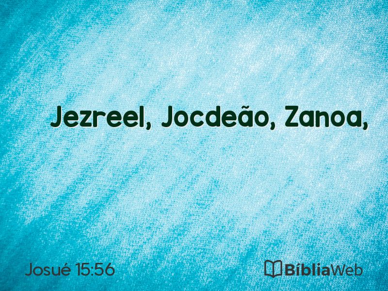 Josué 15:56 em imagem para compartilhar