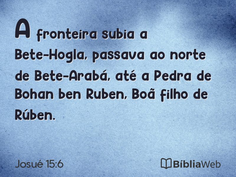 Josué 15:6 em imagem para compartilhar