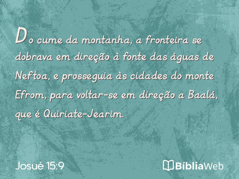 Josué 15:9 em imagem para compartilhar