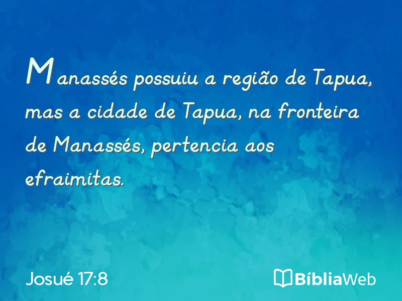 Josué 17:8 em imagem para compartilhar