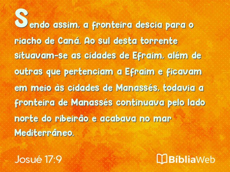 Josué 17:9 em imagem para compartilhar