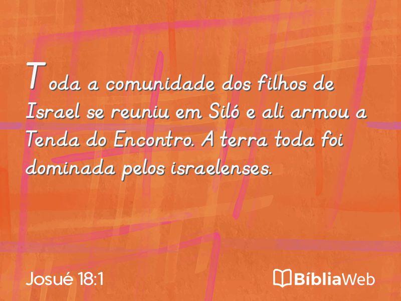 Josué 18:1 em imagem para compartilhar