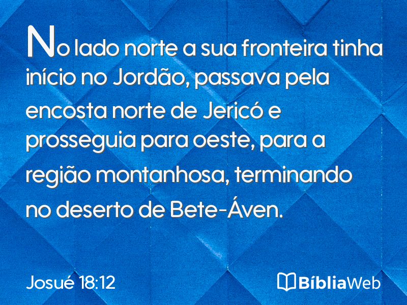 Josué 18:12 em imagem para compartilhar