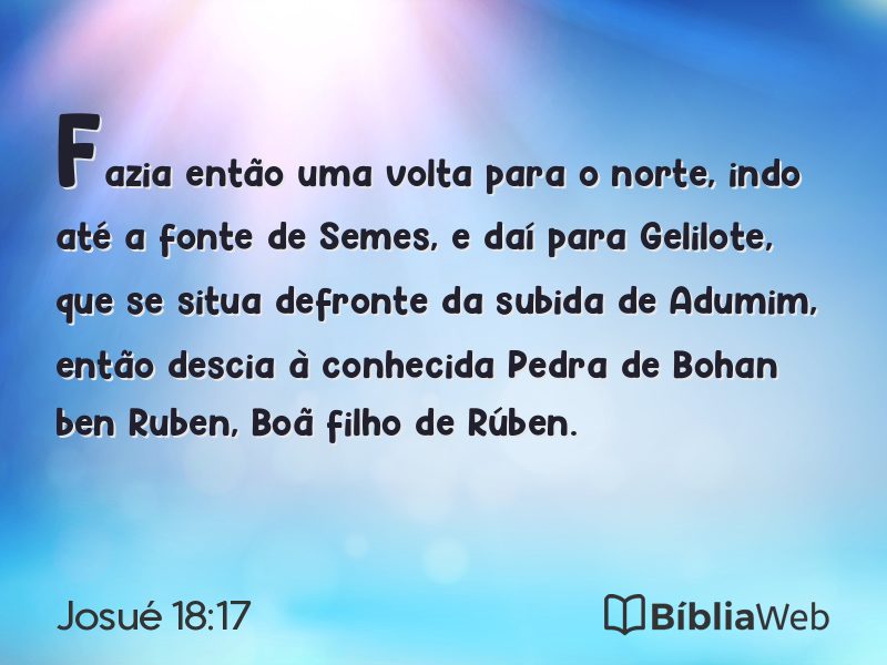 Josué 18:17 em imagem para compartilhar