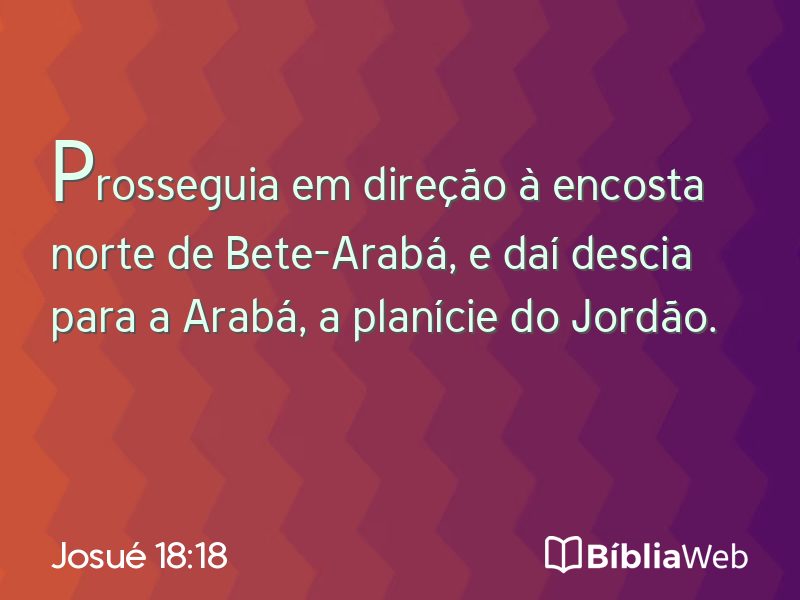Josué 18:18 em imagem para compartilhar