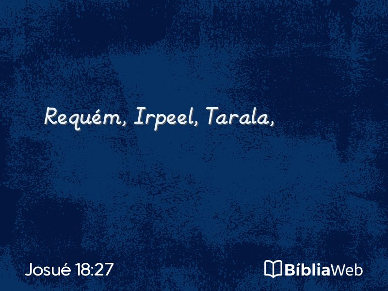 Josué 18:27 em imagem para compartilhar