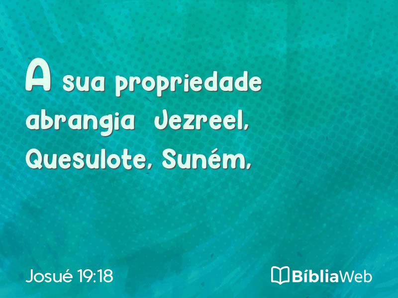 Josué 19:18 em imagem para compartilhar