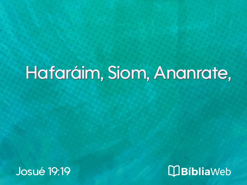Josué 19:19 em imagem para compartilhar