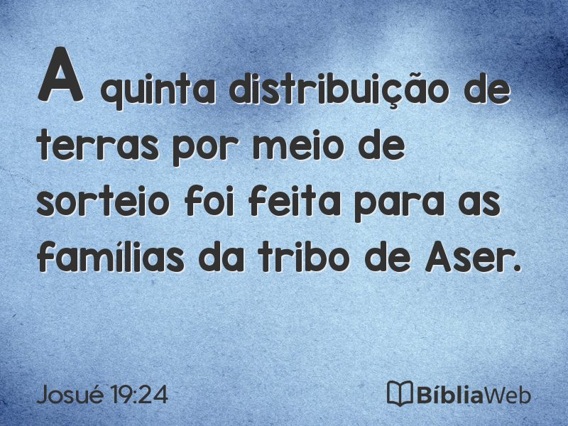 Josué 19:24 em imagem para compartilhar