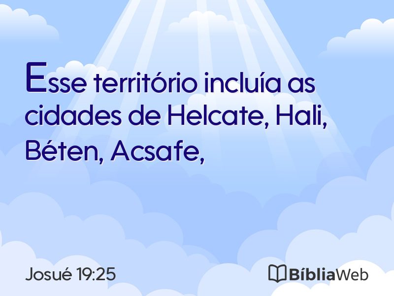 Josué 19:25 em imagem para compartilhar