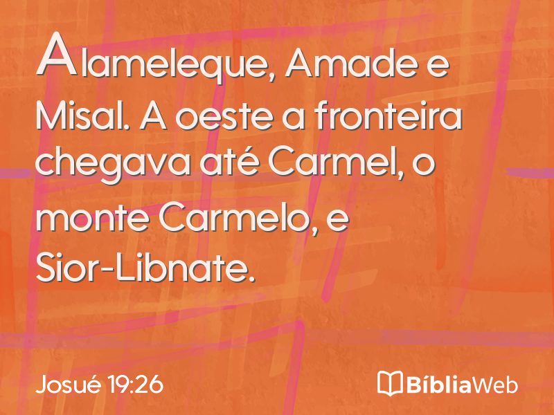 Josué 19:26 em imagem para compartilhar