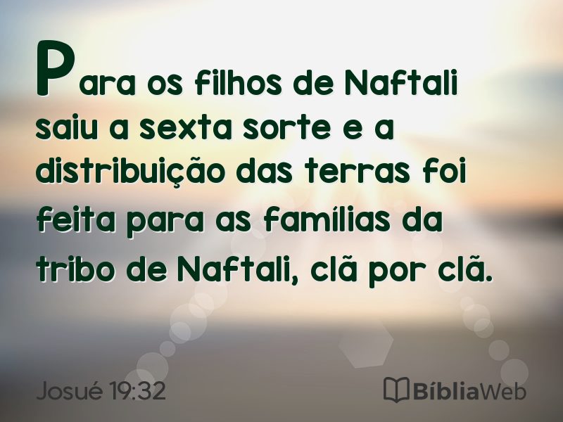 Josué 19:32 em imagem para compartilhar