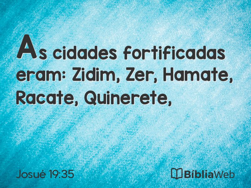 Josué 19:35 em imagem para compartilhar