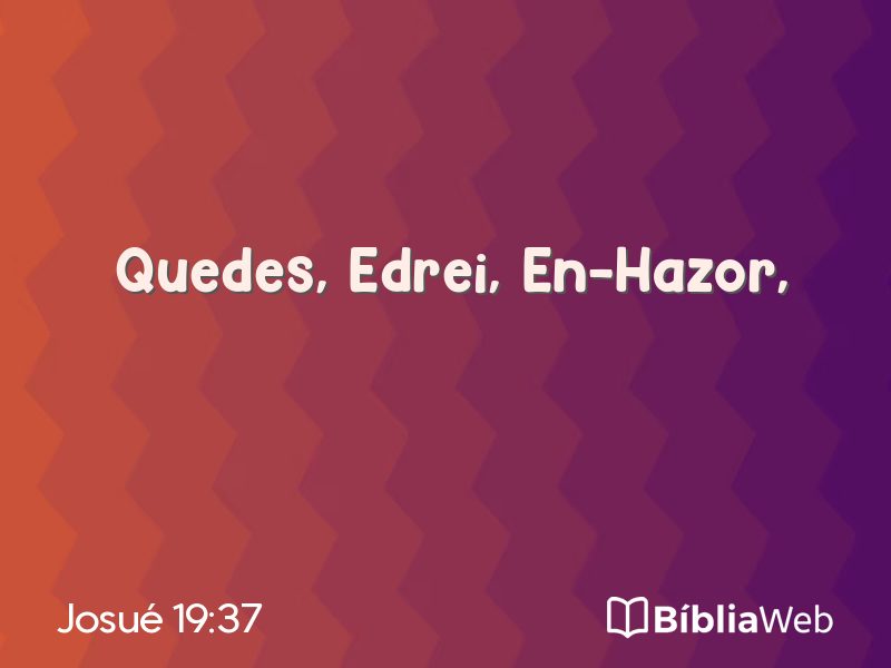 Josué 19:37 em imagem para compartilhar