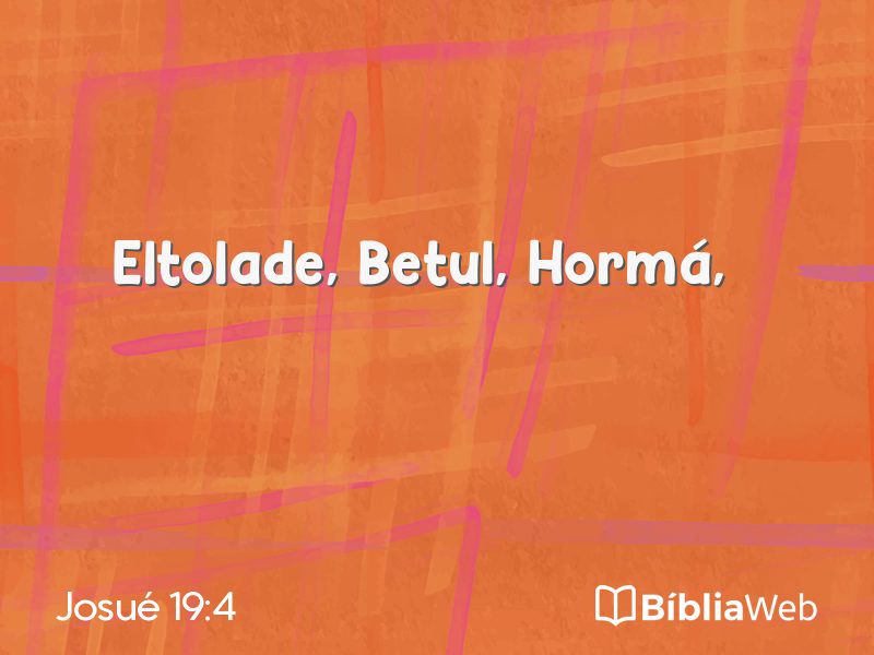 Josué 19:4 em imagem para compartilhar