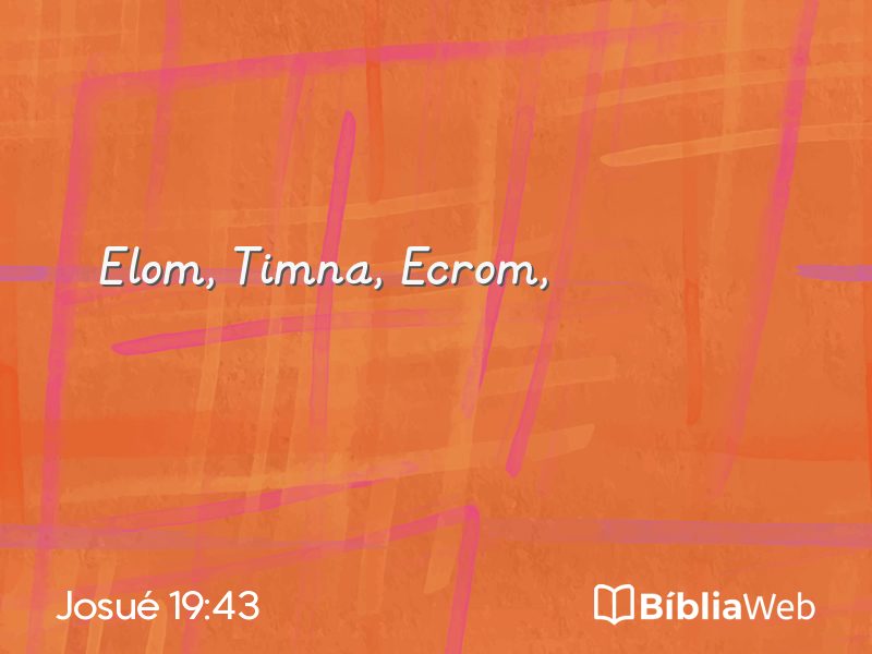 Josué 19:43 em imagem para compartilhar