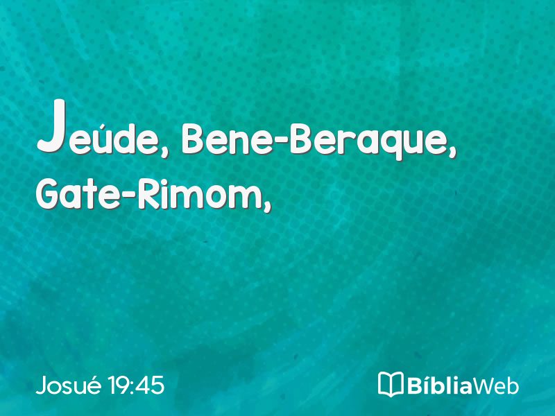 Josué 19:45 em imagem para compartilhar