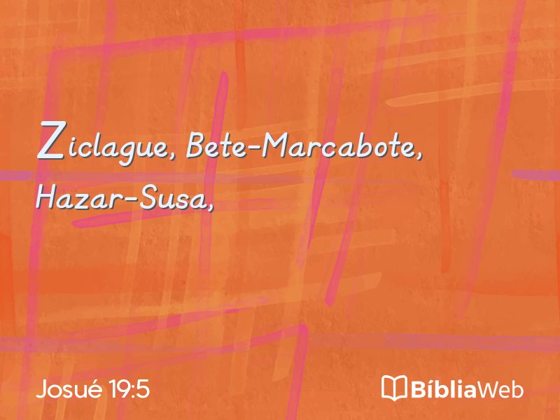 Josué 19:5 em imagem para compartilhar