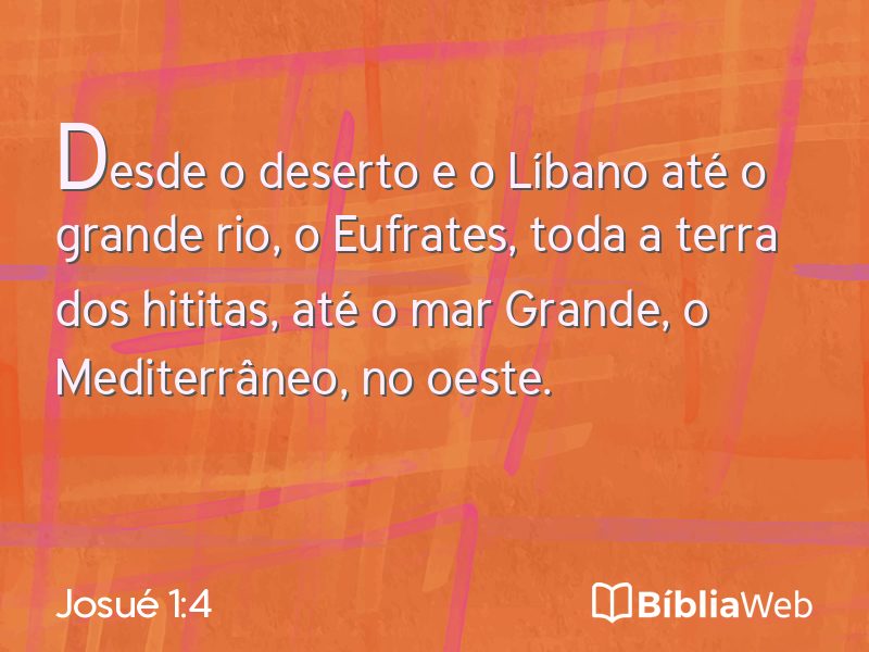 Josué 1:4 em imagem para compartilhar