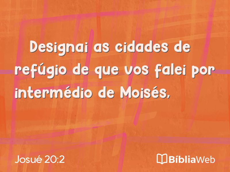 Josué 20:2 em imagem para compartilhar