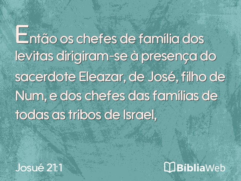 Josué 21:1 em imagem para compartilhar