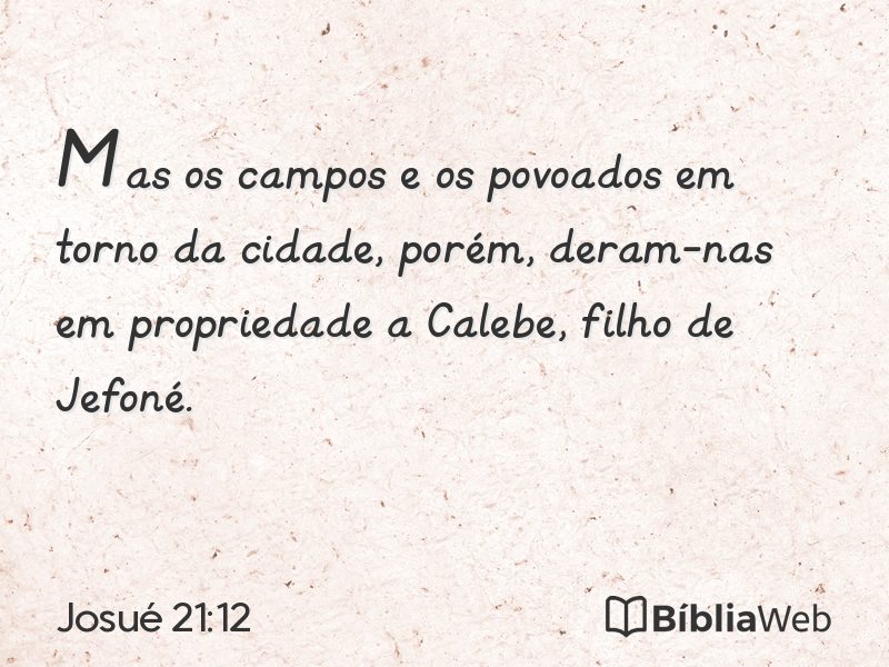 Josué 21:12 em imagem para compartilhar