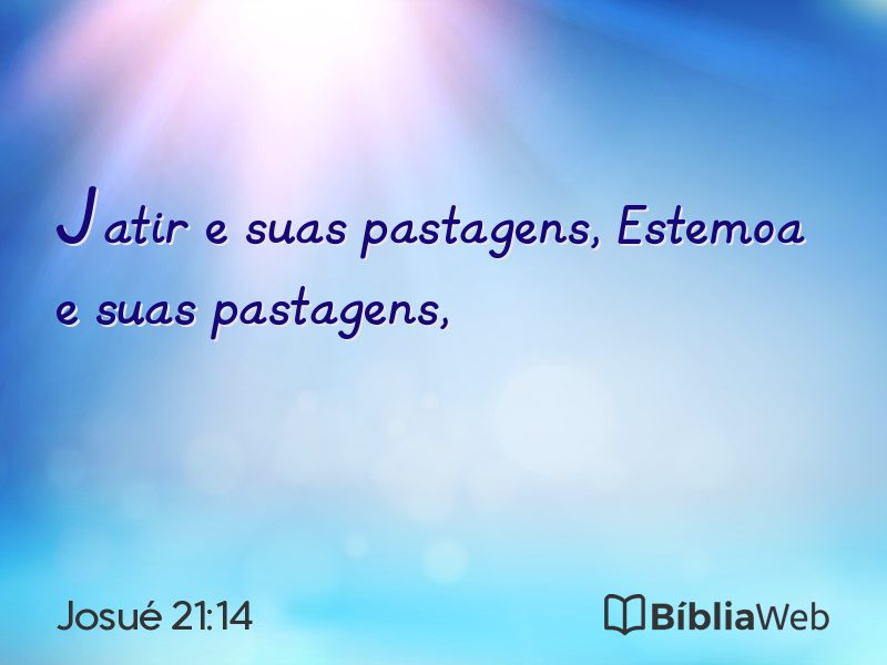 Josué 21:14 em imagem para compartilhar