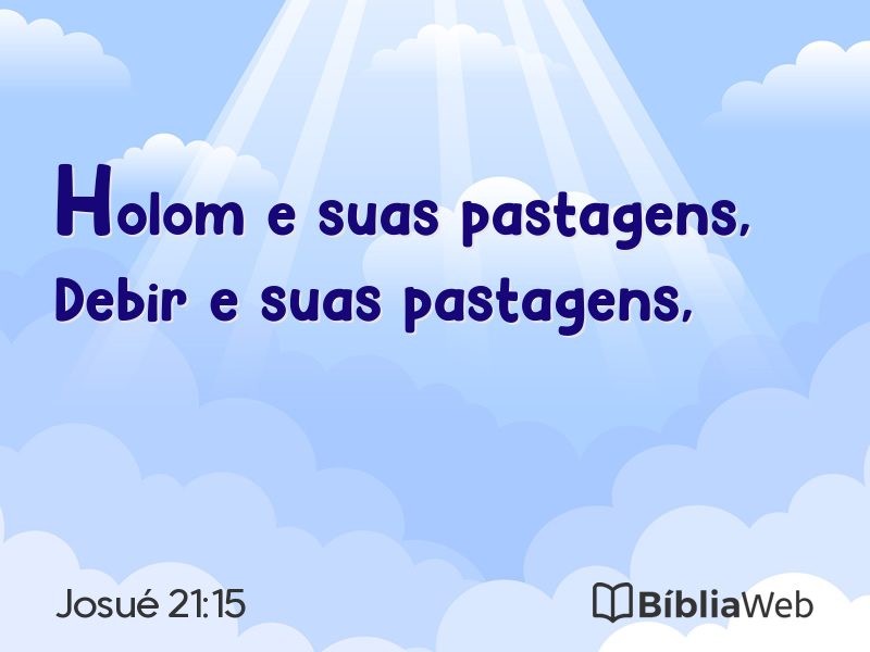 Josué 21:15 em imagem para compartilhar