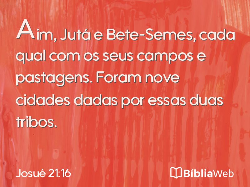 Josué 21:16 em imagem para compartilhar
