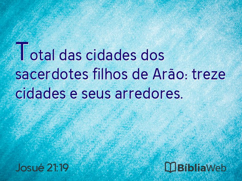 Josué 21:19 em imagem para compartilhar