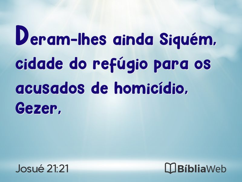 Josué 21:21 em imagem para compartilhar