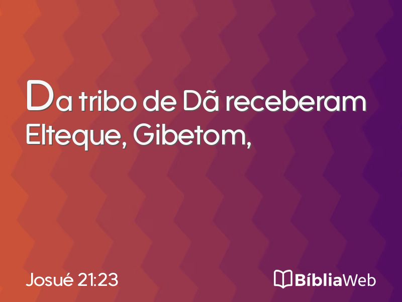 Josué 21:23 em imagem para compartilhar