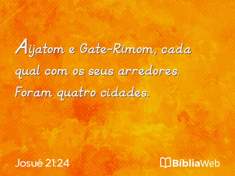 Josué 21:24 em imagem para compartilhar
